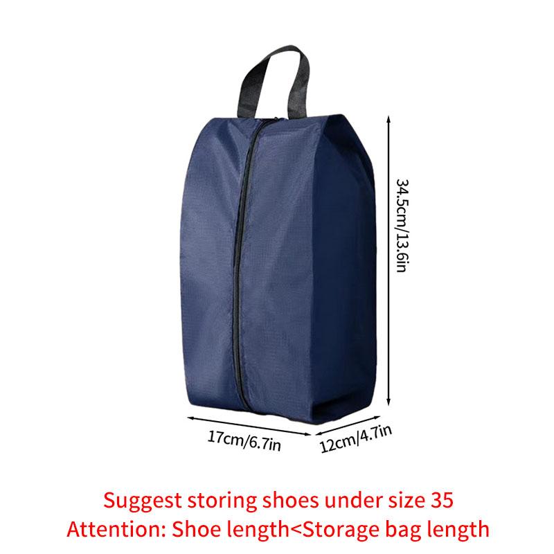 Portable Shoe Storage Bags Travel Shoe Cover Pouch Waterproof Pocket Unisex Zipper Organizer Bag Moistureproof Shoe Storage Pack
