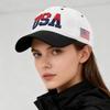 Pure Cotton USA Letter Embroidered Baseball Cap Casual Duckbill Hat Spring Summer Outdoor Sun-Shading