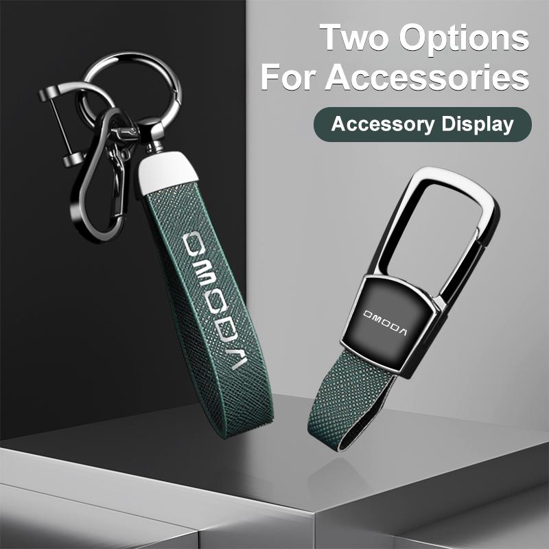 Car Key Case Bag for Chery Omoda C5 E5 C9 Omoda 5 9 EV PHEV 2025 Key Chain Protective Cover Smart Remote Key Protection Shell
