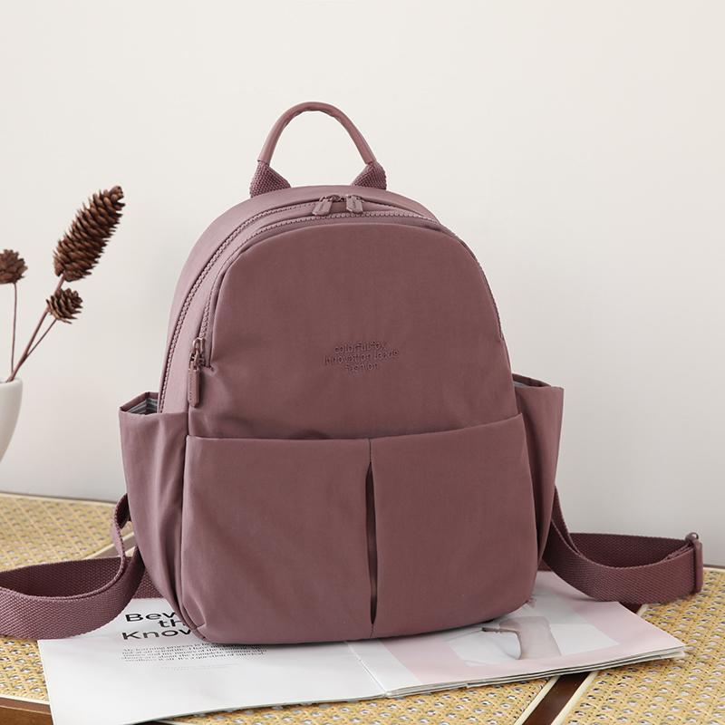 Mini Backpack with Front Pockets Casual Shoulder Bag for Daily Use