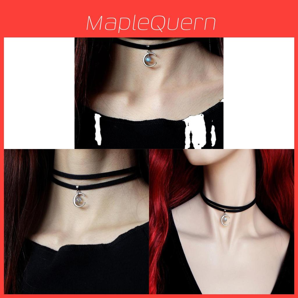Moon Pendant Necklace Alloy Electroplated Fashion Jewelry For Women And Men