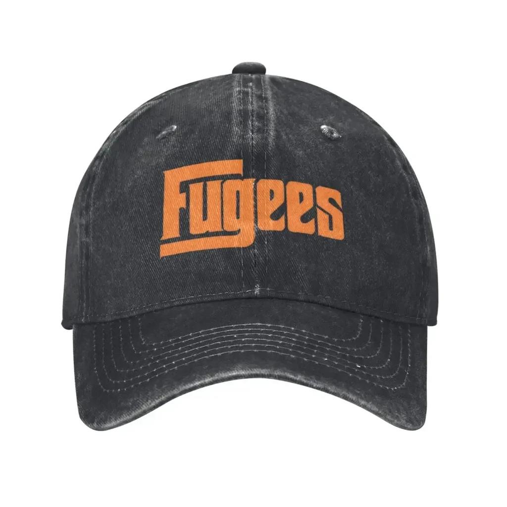 Men Women Fugees Band Logo Lauryn Hill Hats Classic Distressed Denim Washed Baseball Cap Adjustable