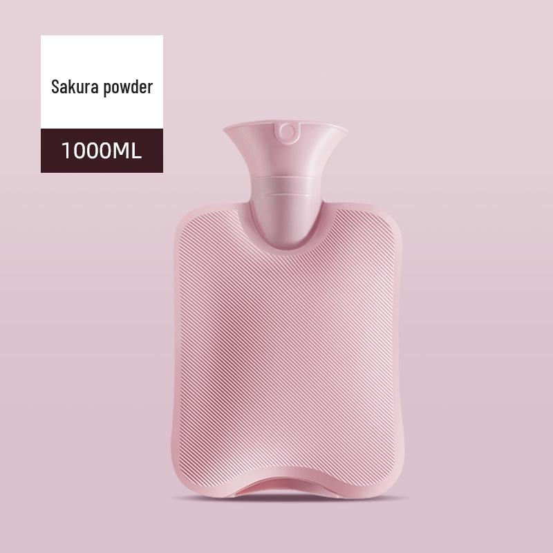 Plush Hot Water Bottle: Large, Explosion-Proof Hand and Waist Warmer, Small Stomach Pack, Pour-in Type.