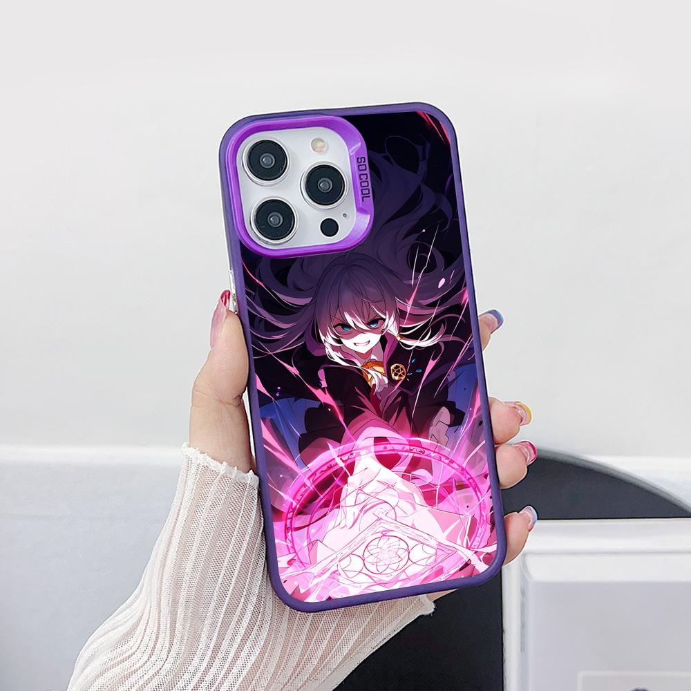 Wandering Witch Elaina Purple Translucent Mobile Phone Case for iPhone 17 16 15 14 13 12 11 X XR XS Air Pro Max Plus Cover