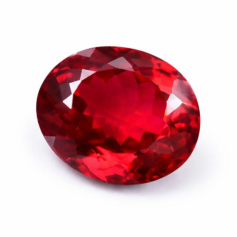 NATURAL Oval Shape 12 Ct Red Garnet Loose Gemstone For Jewelry Making