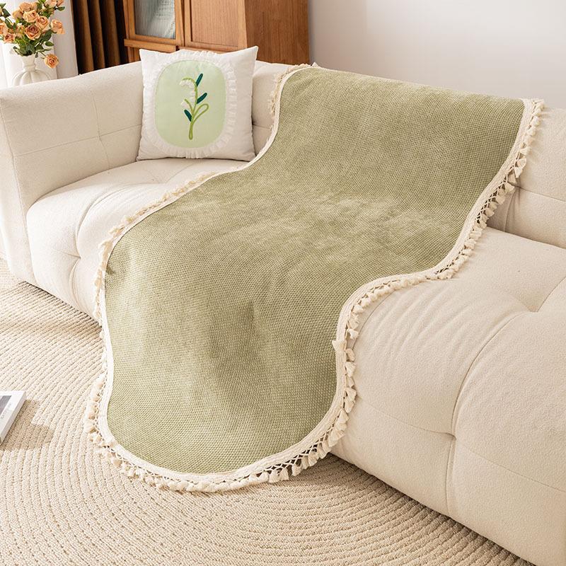 Special-Shaped Irregular Sofa Cushion  New Chenille Straight Row Seat Cushion Four-Season Universal Non-Slip Cover Cover Cloth Towel