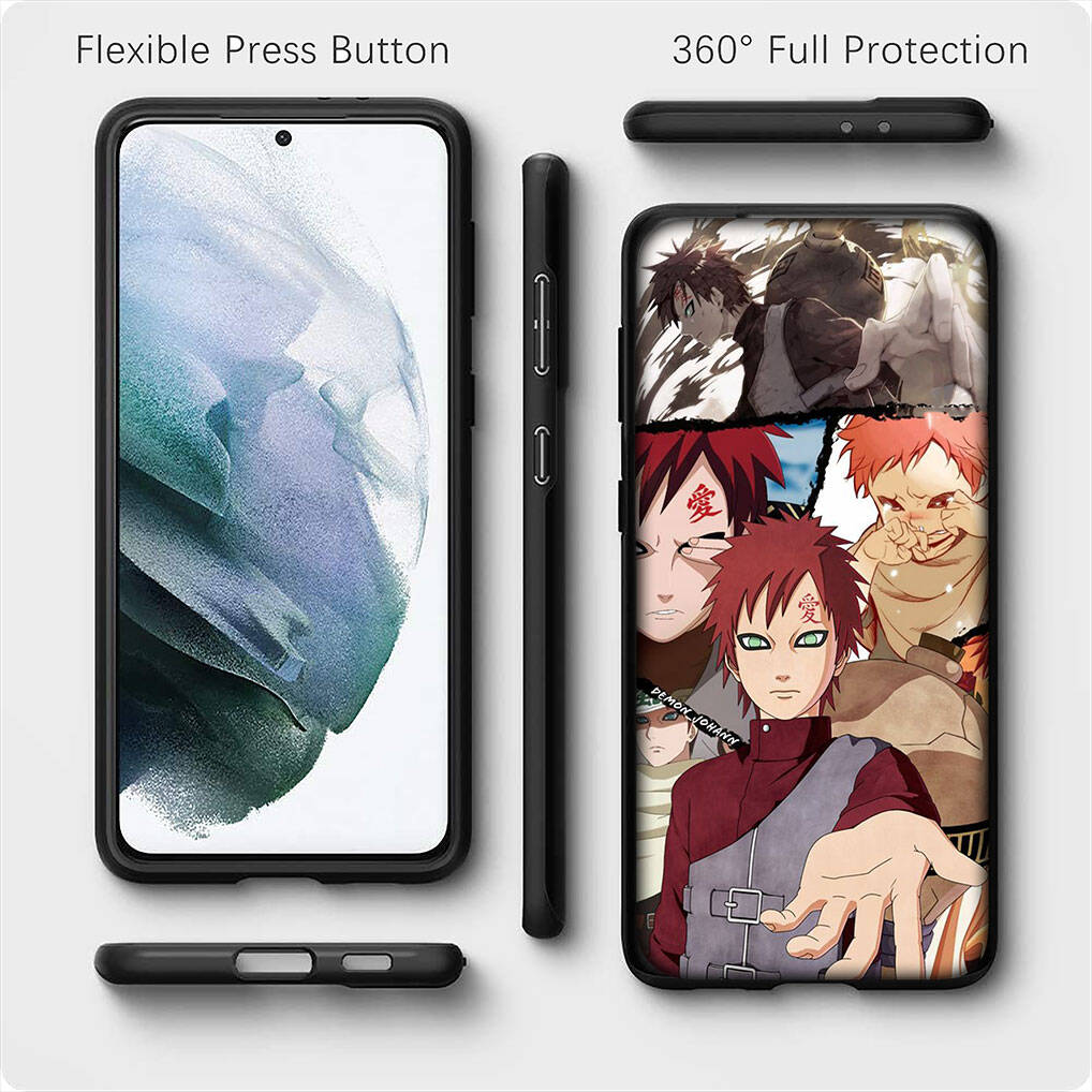 for Samsung Galaxy S25 S24 S23 S22 Ultra FE Plus A17 A37 A57 A56 A55 A06 A16 A15 A36 A26 A35 A05 A25 A54 A34 S9 Phone Case Naruto Gaara Cover