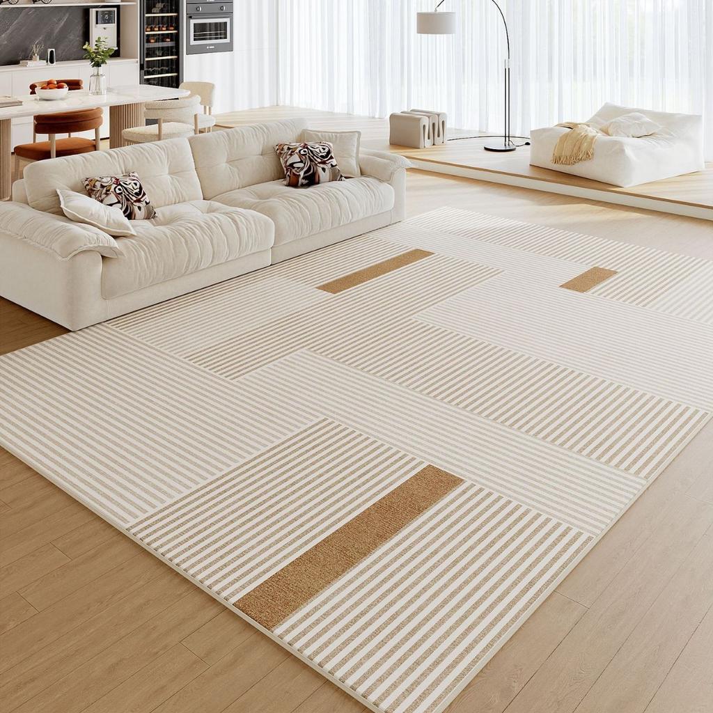 Simple Carpet Living Room Sand Tea Waterproof Large Area Floor Mat Non-Slip Household Bedroom Bedside Good Care Carpet