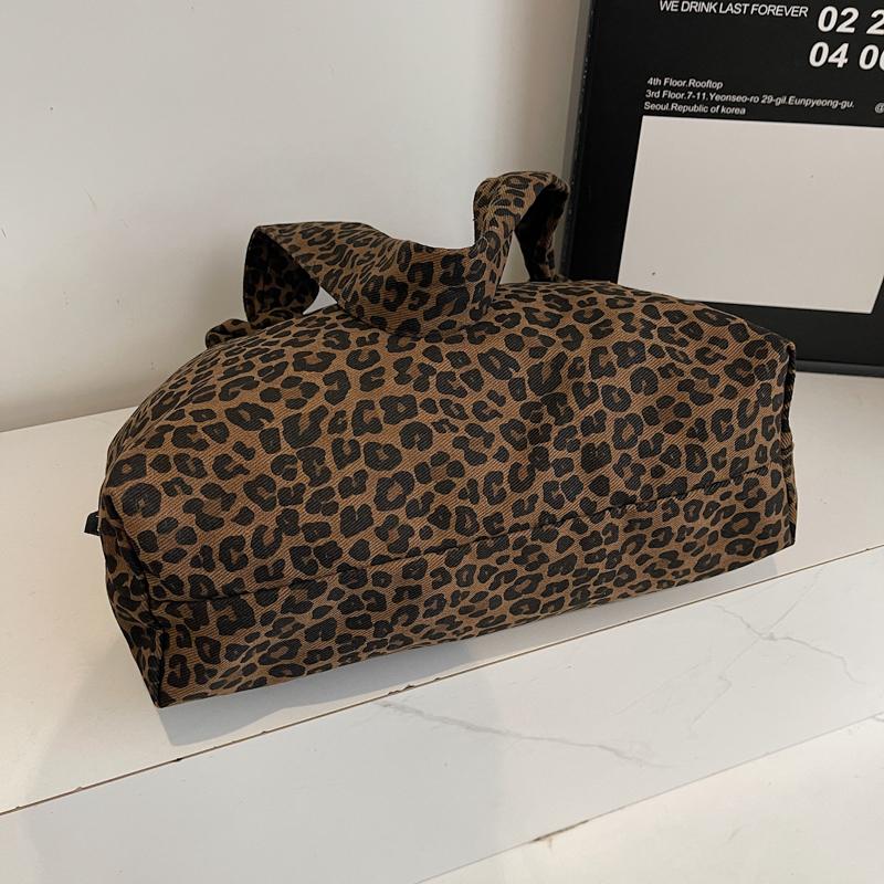 Women's Bag Leopard Print Shoulder Bag Underarm Bag Large Capacity Tote Bag