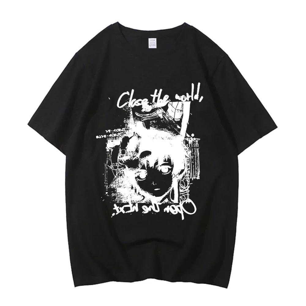 Serial Experiments Lain Lain Iwakura Vintage Washed Oversized T-Shirt | Cyberpunk Anime Streetwear T-Shirt