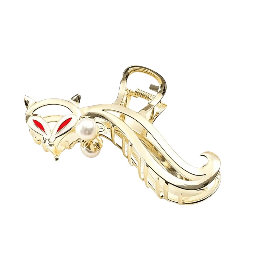 Hollow Design Hollow Hairpins Metal Material Rhinestones Flowers Hair Clips For Women