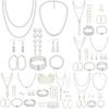 Fashion Multi - Layer Pearl Necklace Set , Rhinestone Statement Layered Choker , Light Jewelry for Women