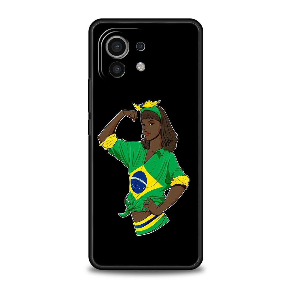 Brasilien Brasilianische flagge Telefon Fall Für Xiaomi Poco X4 X3 NFC F3 F4 M3 M4 Mi Hinweis 12T 10 12 11 Ultra 11T Pro 10T Lite 9T 5G Abdeckung