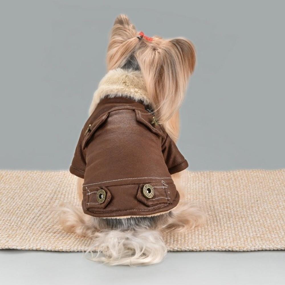 Windproof Feature Pet Winter Coat Fur Lining Warm Pet Clothes Warm Fur Jacket For Dogs