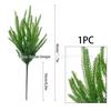 Norfolk Pine Artificial Christmas Decoration: Single Branch with Soft Rubber Pine Needles
