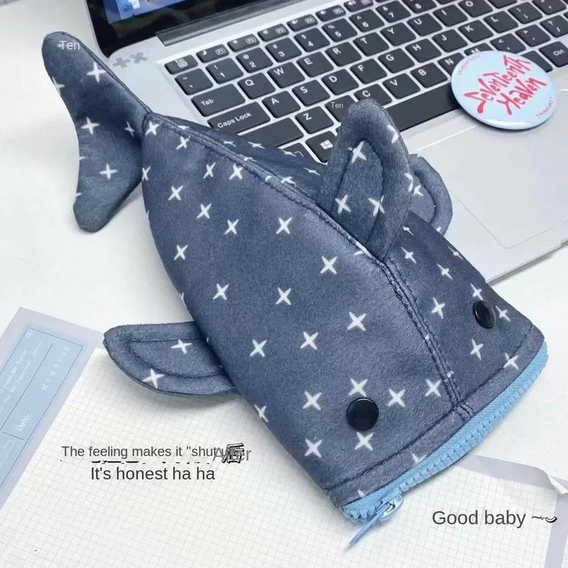 Cute & Playful Small Shark–Themed Pencil Case – Creative, High-Capacity Stationery Organizer for Students.