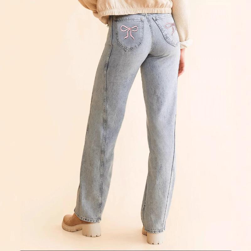 2024 Stijlvolle Europese & Amerikaanse Dames Slim Fit Veelzijdige Jeans
