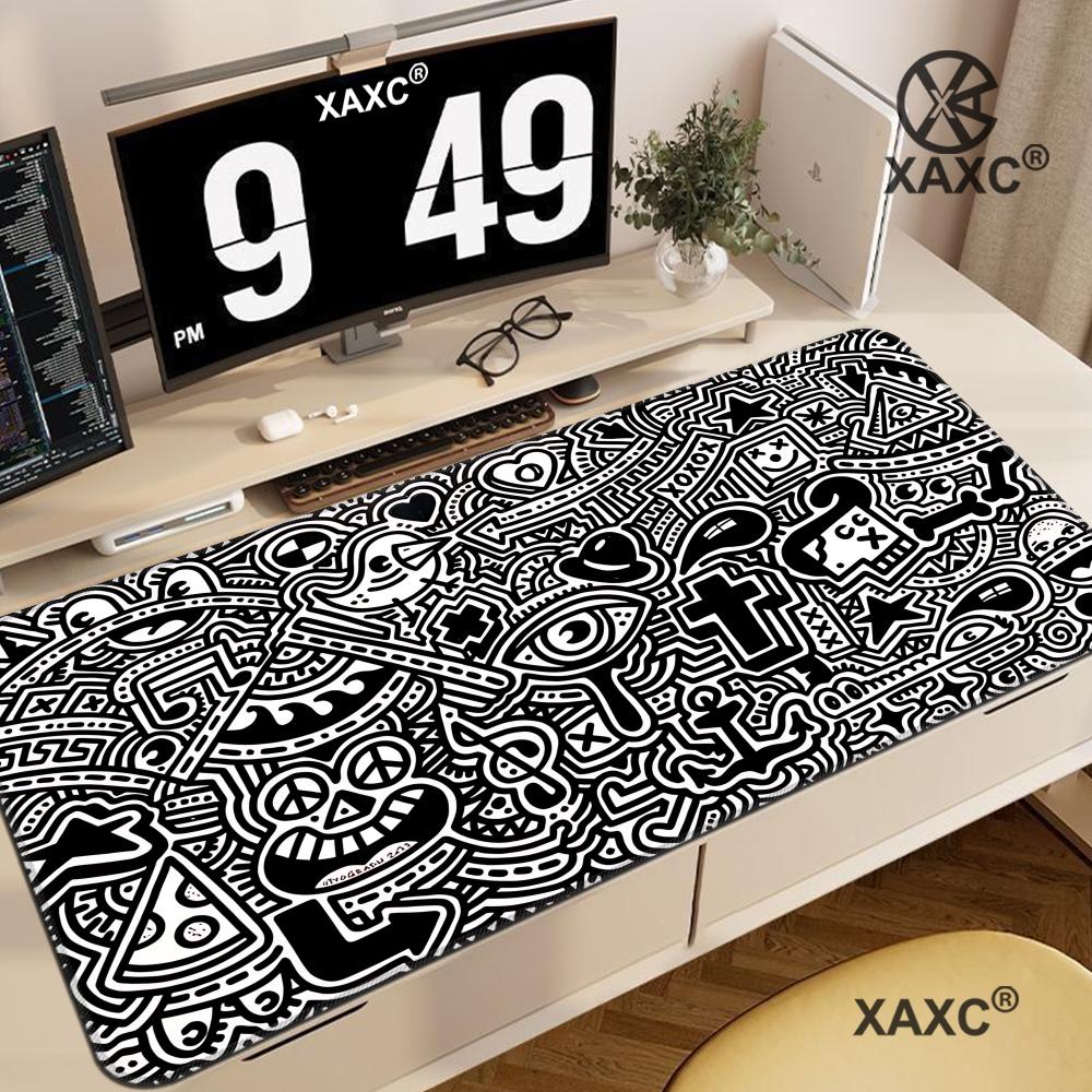 Mouse Pad Laptop Colorful Graffiti Keyboard Pad Computer Desk Mat PC Anime Girl Mousepad Table Mat xcm HYBXXC 400x800x2mm