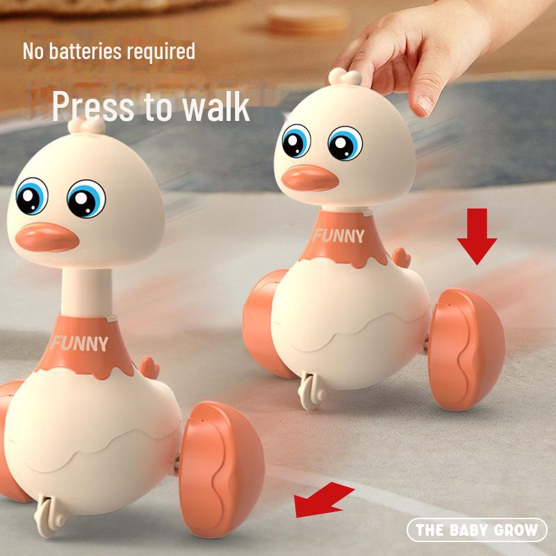 Cross-Border Push Rocking Duck Pull-Back Toy Car for Kids