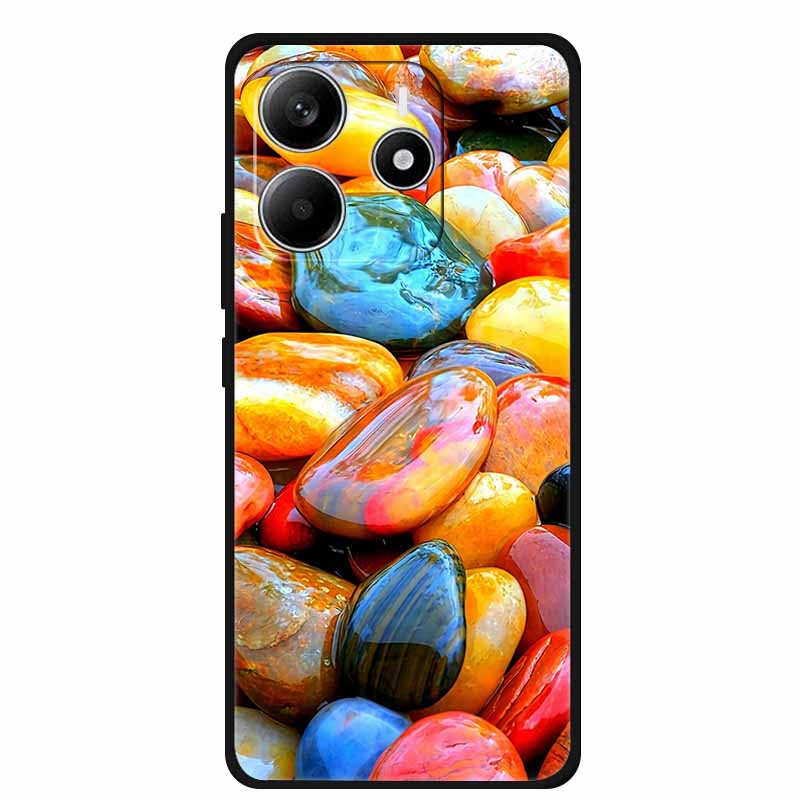 Pour Redmi Note 14 4G GLOBAL Coque Animaux Silicone Souple TPU Étuis de Téléphone Housse Arrière pour Xiaomi Redmi Note14 4G Protecteur Coque