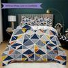 Einfaches Geometrisches Muster Bettwäsche-Steppdecken-Set Steppdecke Kissenbezug Heimdekoration Geburtstagsgeschenk (1 Bettbezug + 2 Kissenbezüge (ohne Füllung))20