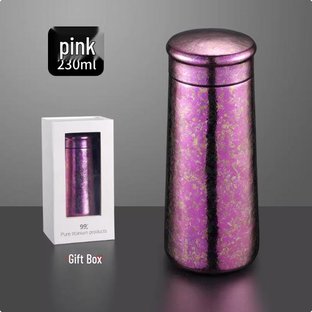 Large Capacity Titanium Insulated Mug with Magnetic Tea Infuser - Double Layer Cup for Women & Men