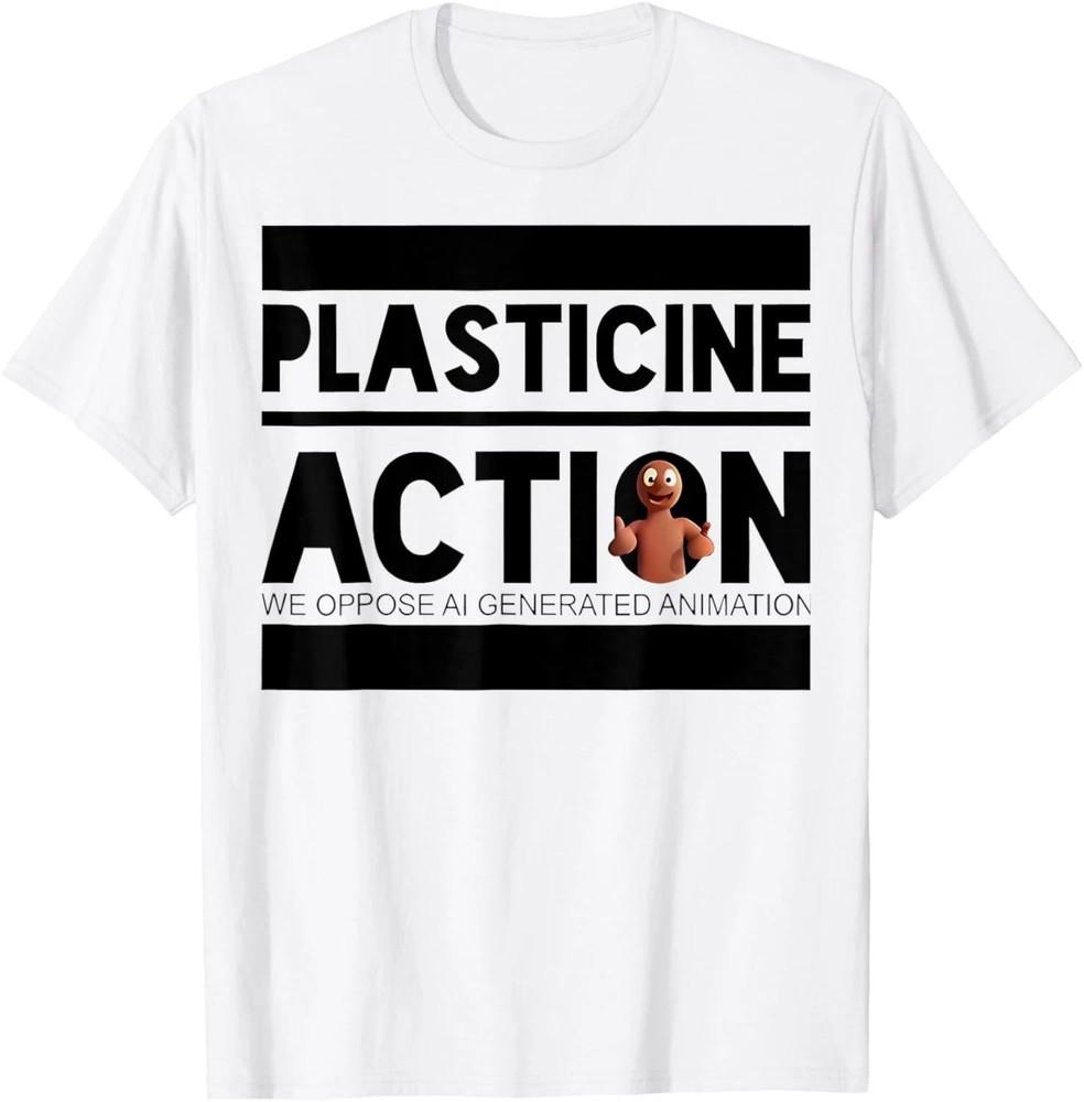 Plasticine Action We Oppose AI Generated Animation forMen Women T-Shirt ON TREND Unisex T-Shirt XXL