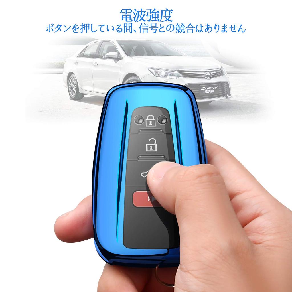 Car Logo Keychain Cover Fit Toyota Crown, C-HR, Corolla RAV4, Camry, Land Cruiser, Prado,