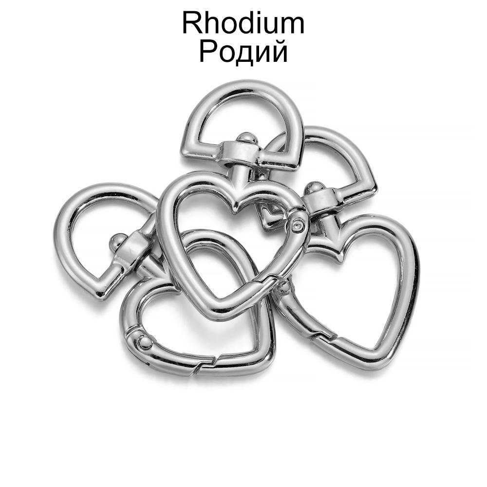 5Pcs/lot Peach Heart Shape Metal Lobster Clasp Hooks Key Ring Connectors For DIY Keychain Jewelry Making Supplies Accessories