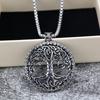 Colier Unisex Retro din Oțel Inoxidabil cu Pandantiv Arborele Vieții