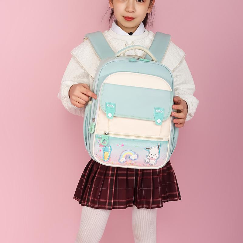 New Children's Schoolbag, Female Primary School Students' Casual and Cute Backpack, High-value Boys and Girls' Large-capacity Backpack.