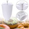 Manual Donut Maker Dispenser, Lightweight Plastic Doughnut Dropper for Deep Frying, Easy Squeeze Handle Portable Donut Making Tool