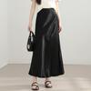 Demana Silky 100% Acetate A-line Midi Skirt