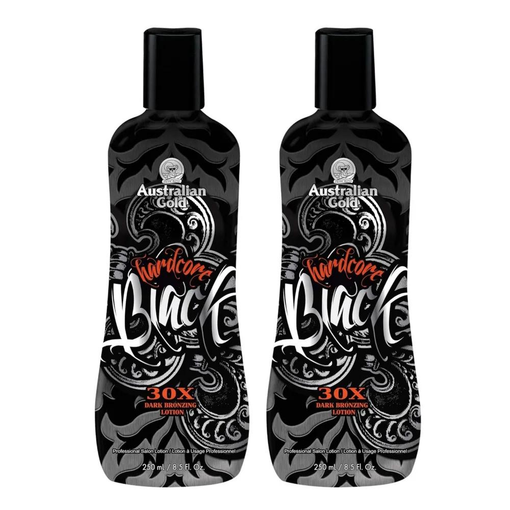 Australian Gold Hardcore Black 30X Dark Bronzing Lotion 250ml x 2