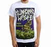 MUNICIPAL WASTE Cd Cvr MASSIVE AGGRESSIVE Official White SHIRT MED New Fatal Art