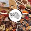 Multi Grid Seasoning Box Multi-Compartment Condiment Stainless Steel Box Rectangle Seasoning Box With Lid Holder Tray Divided
