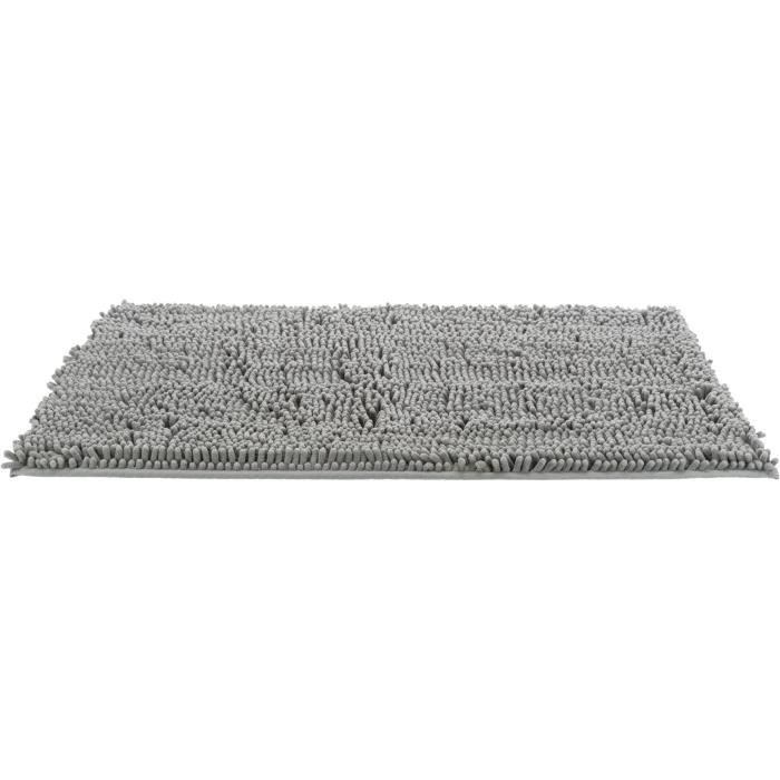 Tapis Absorbant Anti-saletés - TRIXIE - 80 X 60 Cm - Imperméable - Gris - Pour Chien