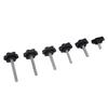 6Pcs Industrial Screws Ergonomic Knob Plastic Tighten Bolt Knob Hexagonal Head Handle Hand Screw Plastic Tighten Bolt