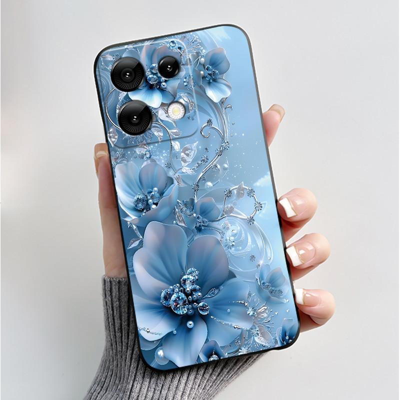 For Umidigi G9 5G G9A G9C G9T Case Fashion Butterfly Flowers Soft TPU Silicone Phone Back Cover for Umidigi G 9 9A 9C 9T Casing