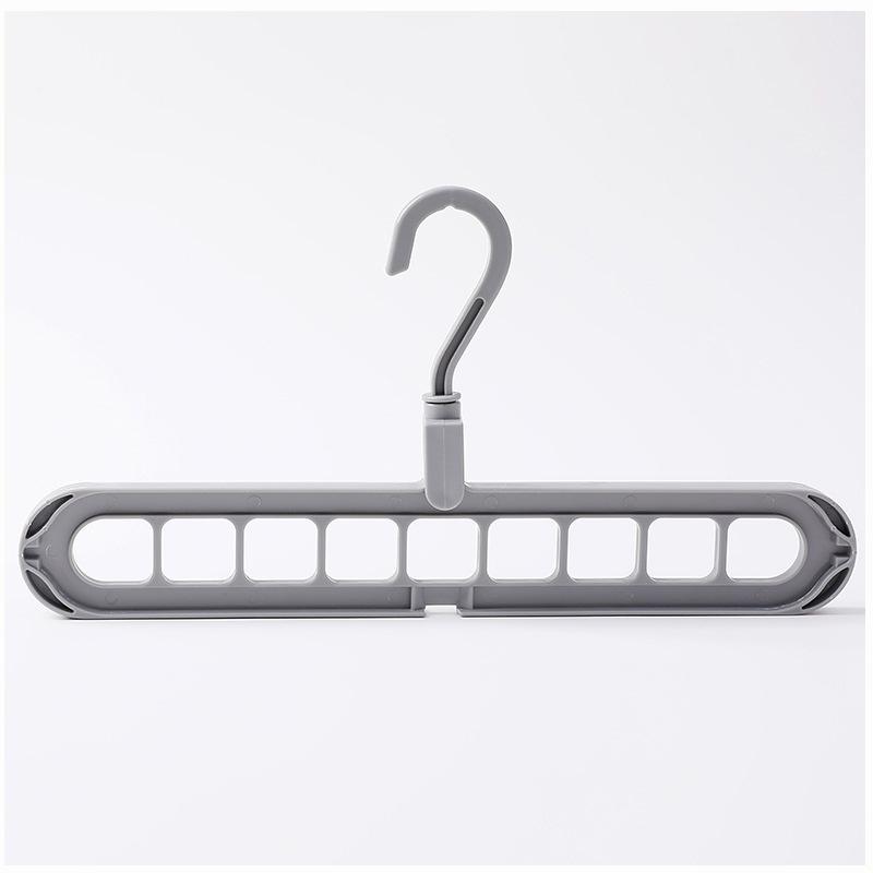 Вешалка для экономии места с 9 отверстиями, вращающаяся на 360 градусов волшебная вешалка, многофункциональная складная волшебная вешалка для гардероба, сушилки для хранения одежды 1PC