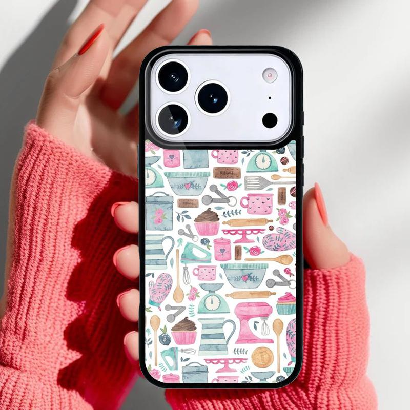 Baking Cook Chef Phone Case for iPhone 17 16 15 14 13 Pro Max Back Cover for 12 11 Pro Coque