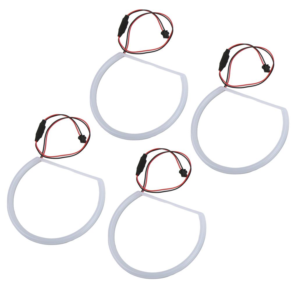 LED Angel Eyes Halo Rings Lighting Kit White Light Car Modification Replacement for E90 E91 E46