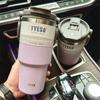 TYESO Large Capacity Stainless Steel Thermo Bottle Car Coffee Cup Keep Cold and Heat Thermal Mug Sport Water Bottle Vacuum Flask