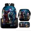 Printed Avengers The Backpack Set Oxford Fabric Pencil Case Essentials School
