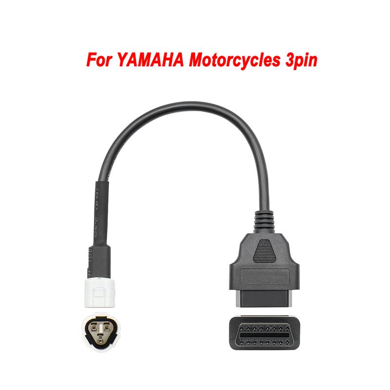 OBD2 Connector Universal K CAN For Motorbike 6Pin to 16Pin Adapter Cables For YAMAHA 3Pin For Honda 4Pin For KTM 6 Pin For Ducat