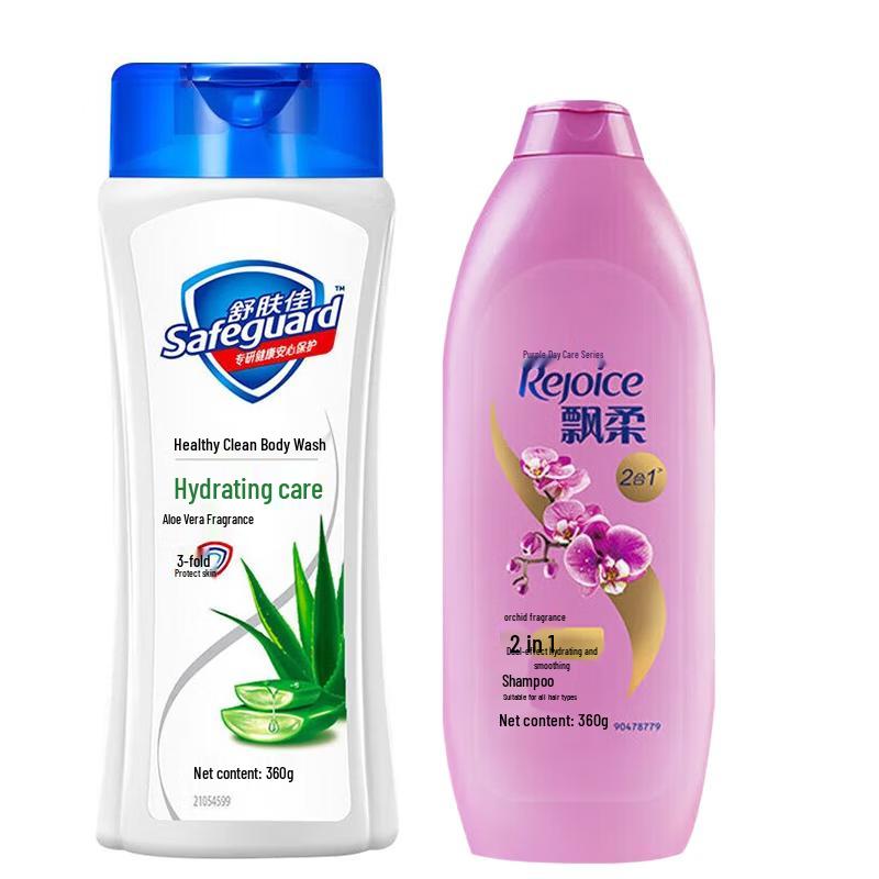 Набор Safeguard Гель для душа с алоэ и Rejoice Шампунь