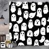 Halloween Shower Curtain, Vintage Gothic Spooky Funny Skull Skeleton Get Naked Bathroom Curtain Home Decor Waterproof Fabric