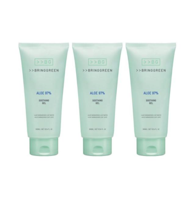 BringGreen Aloe 97% Soothing Gel, Aloe 97% Soothing Gel, Pink Aloe 96% Soothing Gel 300mL (6 Options)