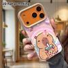 Phone Case: Lambskin 2D Flat Samsung Galaxy A34 A35 M05 M06 S20 S22 S21 FE Plus 5G Protective Case, Milk Tea, Christmas and Halloween Gift