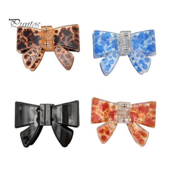 Bow Hair Clip 1/4Pcs Clips for Women, Imitation Acetate Plate Claw with Strong Women Hairpin Spring Clamp, 3D Design Magnetic Daily Wear Travel